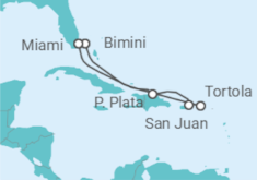 Itinerario del Crucero Noches de noviembre en el Caribe - Virgin Voyages