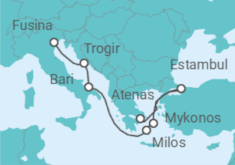 Itinerario del Crucero Un viaje de costas míticas a joyas adriáticas - Explora Journeys