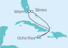 Itinerario del Crucero Olas jamaicanas y brisa de Bimini - Virgin Voyages