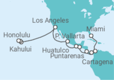 Itinerario del Crucero De Océano a Océano - Princess Cruises