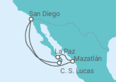 Itinerario del Crucero México - Royal Caribbean