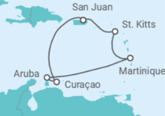 Itinerario del Crucero Vacaciones caribeñas  - Virgin Voyages