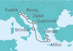 Itinerario del Crucero Un viaje por los encantos del Adriático y las maravillas del Egeo - Explora Journeys
