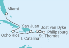 Itinerario del Crucero Un viaje de festividades tropicales e imponente belleza isleña - Explora Journeys
