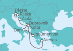 Itinerario del Crucero Historia y romance - Regent Seven Seas