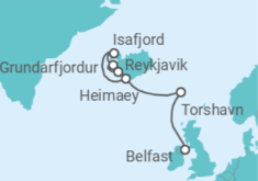 Itinerario del Crucero Islandia - Regent Seven Seas