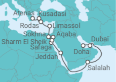 Itinerario del Crucero Mundo de maravillas - Oceania Cruises
