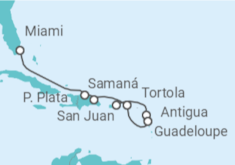 Itinerario del Crucero Un viaje de festividades espectaculares y maravillas caribeñas - Explora Journeys