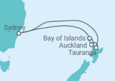 Itinerario del Crucero Nueva Zelanda - Royal Caribbean