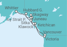 Itinerario del Crucero Alaska - Regent Seven Seas