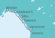Itinerario del Crucero Alaska - Regent Seven Seas