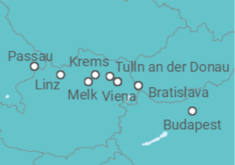 Itinerario del Crucero Danubio con Navidad en Alemania y Nochevieja en Austria - Riverside