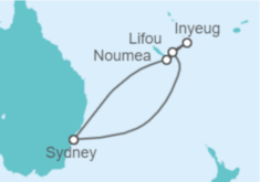 Itinerario del Crucero Nueva Caledonia - Carnival Cruise Line