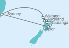 Itinerario del Crucero Nueva Zelanda - Carnival Cruise Line