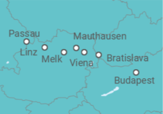 Itinerario del Crucero Hungría, Austria - Riverside