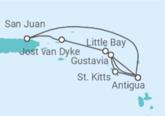 Itinerario del Crucero Guadalupe, Antigua Y Barbuda - Silversea