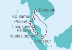 Itinerario del Crucero Malasia, Tailandia - Princess Cruises
