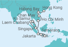 Itinerario del Crucero Orillas Esmeralda - Oceania Cruises