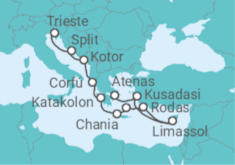 Itinerario del Crucero Tesoros del Mundo Clásico - Princess Cruises