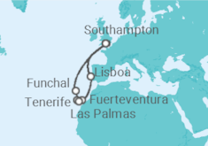 Itinerario del Crucero Islas Canarias - Cunard