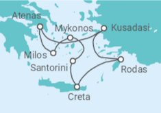 Itinerario del Crucero Grecia idílica 2027 - Celestyal Cruises