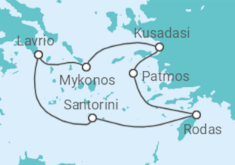 Itinerario del Crucero Icónicas Islas Griegas 2027 - Celestyal Cruises
