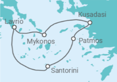 Itinerario del Crucero Icónicas Islas Griegas 2027 - Celestyal Cruises