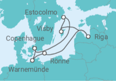 Itinerario del Crucero Capitales Bálticas - Con vuelos - MSC Cruceros