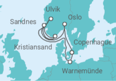 Itinerario del Crucero Alemania, Noruega - Con vuelos - MSC Cruceros