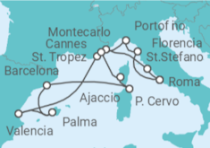 Itinerario del Crucero Un viaje ampliado a través de tesoros ancestrales, sabores mediterráneos y la serenidad de las islas - Explora Journeys