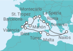 Itinerario del Crucero Un viaje ampliado bañado por el sol y repleto de maravillas atemporales - Explora Journeys