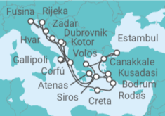 Itinerario del Crucero Un viaje ampliado de mitos, tesoros y maravillas costeras - Explora Journeys