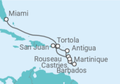 Itinerario del Crucero Pasaje tropical - Regent Seven Seas