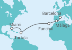 Itinerario del Crucero Felices fiestas por el Océano Atlántico - Regent Seven Seas