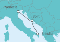 Itinerario del Crucero Croacia - MSC Cruceros