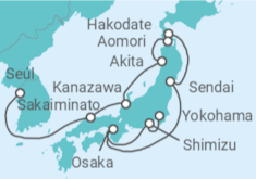 Itinerario del Crucero Asia: Osaka, Nagoya, Sakaiminato y Hakodate - NCL Norwegian Cruise Line