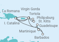 Itinerario del Crucero Martinica, Guadalupe, República Dominicana - MSC Cruceros