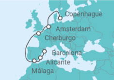 Itinerario del Crucero Holanda, Francia, España - MSC Cruceros