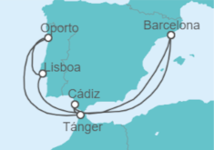 Itinerario del Crucero Portugal, Marruecos, España - Celebrity Cruises