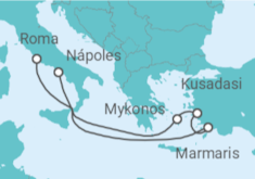 Itinerario del Crucero Grecia, Turquía - MSC Cruceros