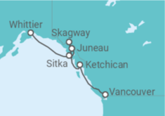 Itinerario del Crucero Alaska - Regent Seven Seas