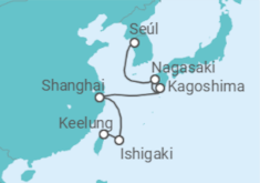 Itinerario del Crucero Mitos Japoneses y giros de Shanghai - Regent Seven Seas