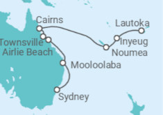 Itinerario del Crucero Segmento vuelta al mundo: de Lautoka a Sydney - Regent Seven Seas