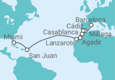 Itinerario del Crucero Magia marítima a Miami - Regent Seven Seas