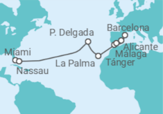 Itinerario del Crucero Elegancia del Atlántico - Regent Seven Seas