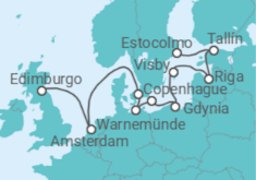 Itinerario del Crucero Acantilados, castillos y cultura - Regent Seven Seas