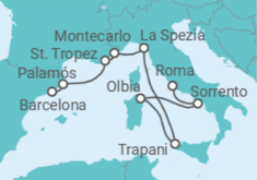 Itinerario del Crucero Celebración Italiana - Regent Seven Seas