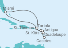 Itinerario del Crucero Viaje a las islas vírgenes - Regent Seven Seas