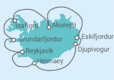 Itinerario del Crucero Islandia - Regent Seven Seas