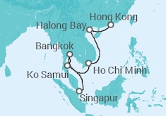 Itinerario del Crucero Vietnam, Tailandia - Regent Seven Seas